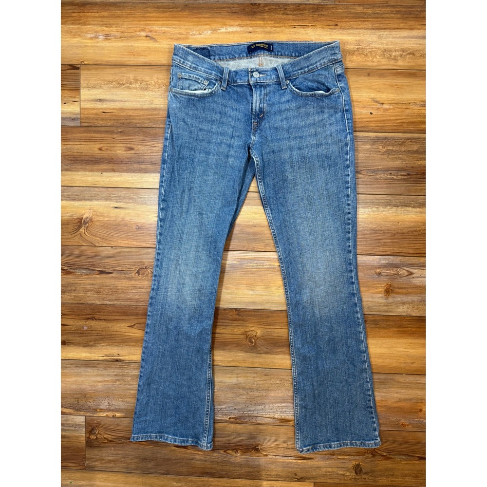 Levis 524 Too Superlow Jeans Womens 9M Medium Wash Bootcut Denim Low Rise